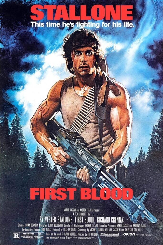 Wall posters First Blood movie posters Cool Artwork Home Decor Posters Gift Ideas Room Wall Decoration Canvas prints